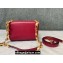 Valentino Stud Sign Grainy Calfskin Shoulder Bag Red 2022