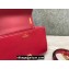 Valentino Stud Sign Grainy Calfskin Shoulder Bag Red 2022
