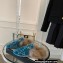 Gucci Wool Fur Horsebit Princetown Slippers GG Velvet Blue 2022