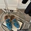 Gucci Wool Fur Horsebit Princetown Slippers GG Velvet Blue 2022