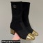 Chanel Grosgrain Knit and Calfskin Ankle Boots G38522 Black/Gold 2022