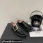 Roger Vivier Viv’ Go-Thick Metal Buckle Loafers in Patent Leather Black 2022