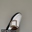Roger Vivier Viv’ Go-Thick Metal Buckle Loafers in Patent Leather White 2022
