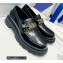 Dior Brushed Calfskin Code Loafers Black 2022