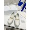 Dior Brushed Calfskin Code Loafers White 2022