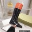 Gucci Knee-high Boots with Harness Leather Black 2022