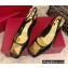 Valentino Heel 6cm ONE STUD Slingbacks in Patent Leather Black 2022