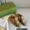 Gucci Wool Fur Horsebit Princetown Slippers Maxi GG Beige 2022