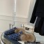 Gucci Wool Fur Horsebit Princetown Slippers GG Canvas Dark Blue 2022