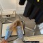 Gucci Wool Fur Horsebit Princetown Slippers GG Canvas Light Blue 2022