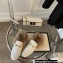 Gucci Wool Fur Horsebit Princetown Slippers GG Canvas White 2022