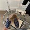Gucci Wool Fur Horsebit Princetown Slippers GG Canvas Dark Blue 2022