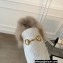 Gucci Wool Fur Horsebit Princetown Slippers GG Canvas White 2022