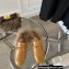 Gucci Wool Fur Horsebit Princetown Slippers Croco Pattern Yellow 2022
