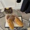 Gucci Wool Fur Horsebit Princetown Slippers Croco Pattern Yellow 2022