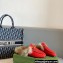 Gucci Wool Fur Horsebit Princetown Slippers 100 Red Felt 2022