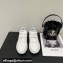 Prada Downtown Perforated Leather Sneakers White/Black 2022