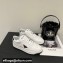 Prada Downtown Perforated Leather Sneakers White/Black 2022