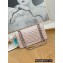 Chanel Medium Classic Flap Bag 1112 Lambskin Light Pink 2022