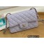 Chanel Small Classic Flap Bag 1116 Caviar Leather Light Purple 2022