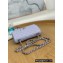 Chanel Small Classic Flap Bag 1116 Caviar Leather Light Purple 2022