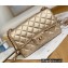 Chanel Small Classic Flap Bag 1116 Metallic Gold 2022