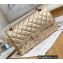 Chanel Medium Classic Flap Bag 1112 Metallic Gold 2022
