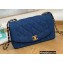 Chanel Vintage Flap Bag 87062 Denim Blue 2022