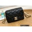 Chanel Pearls Chain Mini Flap Bag AS2855 Black 2022