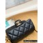 Chanel Pearls Chain Mini Flap Bag AS2855 Black 2022