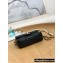 Chanel Pearls Chain Mini Flap Bag AS2855 Black 2022