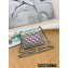 Chanel Mini Classic Flap Bag 1115 Rainbow Gradient Silver 2022
