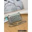 Chanel Small Classic Flap Bag 1116 Rainbow Gradient Silver 2022