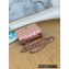Chanel Mini Classic Flap Bag 1115 Rainbow Gradient Pink 2022
