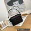 Chanel Quilted Flap Bag with Top Handle Caviar Leather Black 2022