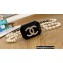Chanel Resin Glass Pearls Crystal Airpods Case Necklace Bag Black 2022