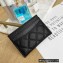 Chanel Caviar Leather CC Logo Card Holder 1844 Black