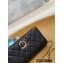 Chanel Caviar Leather CC Logo Wallet On Chain Woc Bag 1794 Black