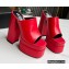 Versace Heel 15.5cm Platform 6cm Mules Red 2022