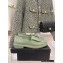 Chanel Heel 3cm Quilting CC Logo Loafers G36646 Light Green 2022
