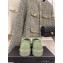 Chanel Heel 3cm Quilting CC Logo Loafers G36646 Light Green 2022