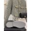 Chanel Heel 3cm Quilting CC Logo Loafers G36646 Gray 2022
