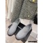 Chanel Heel 4cm Quilting CC Loafers Gray 2022