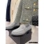 Chanel Heel 4cm Quilting CC Loafers Gray 2022