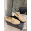 Chanel Heel 4cm Quilting CC Loafers Beige 2022
