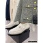 Chanel Heel 4cm Quilting CC Loafers White 2022