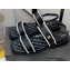 Chanel Satin and Imitation Pearls Sandals G38423 Black 2022