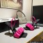 Alexander Wang Heel 7.5cm/10cm Julie Scrunchie Slingbacks In Satin Hot Pink 2022