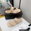 Chanel Satin and Imitation Pearls Sandals G38423 Beige 2022
