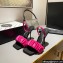 Alexander Wang Heel 7.5cm/10cm Julie Scrunchie Slingbacks In Satin Hot Pink 2022